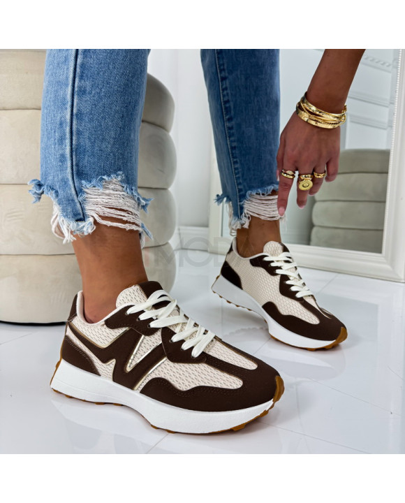 Béžovo-hnedé tenisky-324879-20