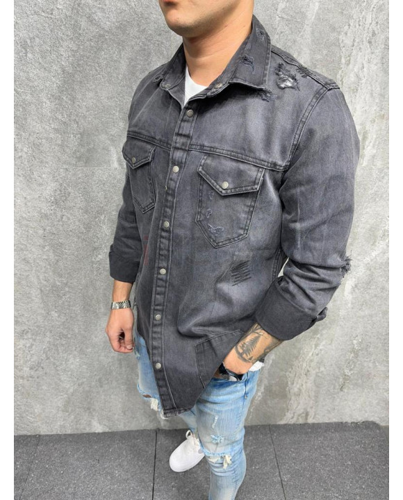 Čierna rifľová košeľa-255313-20