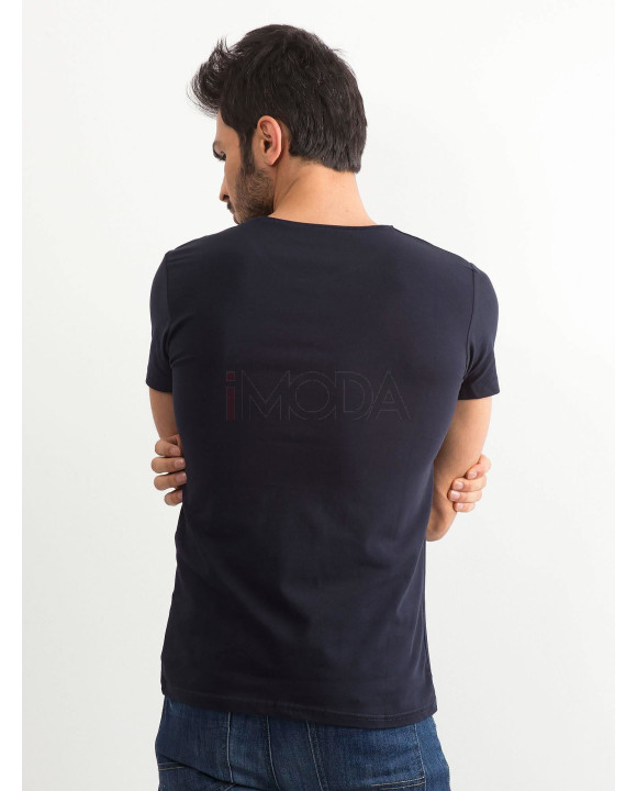 Čierne bavlnené tričko-244045-20