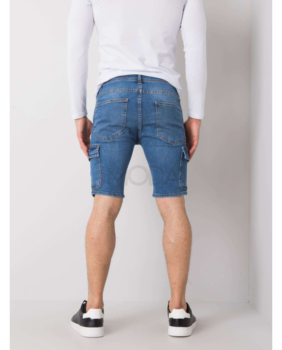 Modré rifľové kraťasy-244013-20