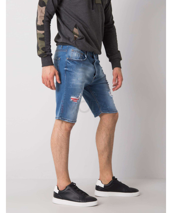 Modré rifľové kraťasy-244058-20