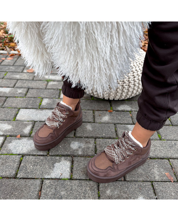 Hnedé zatepelené tenisky-323572-20