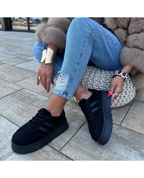 Čierne zateplené tenisky-321744-20