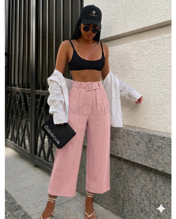 Ružové mušelínové nohavice-326318-20