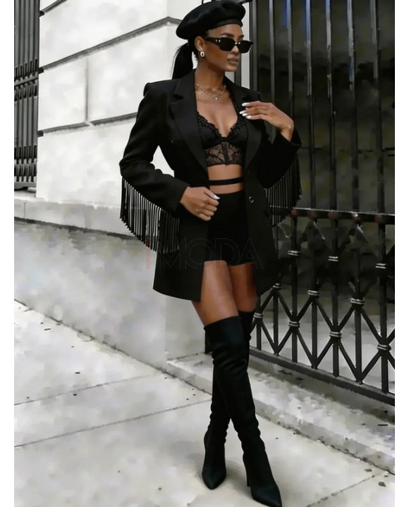 Čierne sako so strapcami-326958-20