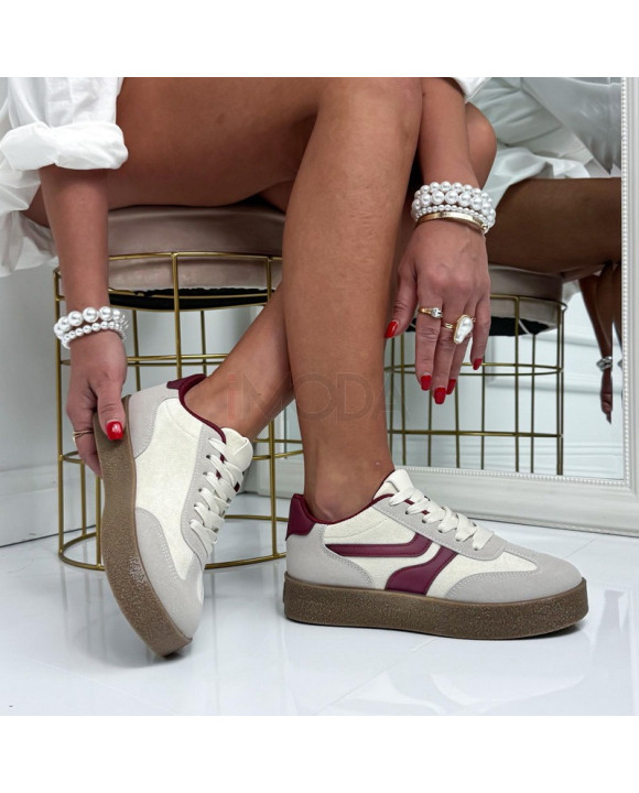 Béžovo-vínové tenisky-326666-20