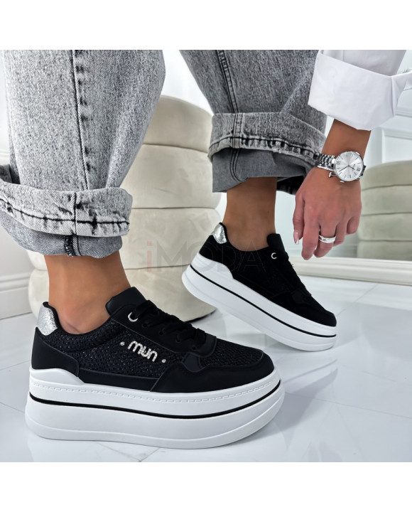 Čierne tenisky na platforme-324851-20