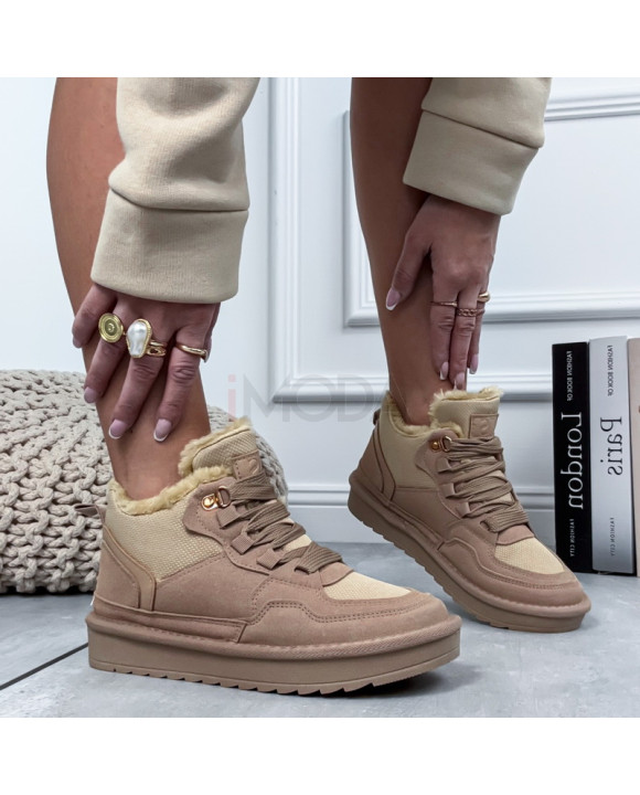 Hnedé zateplené tenisky-324573-20