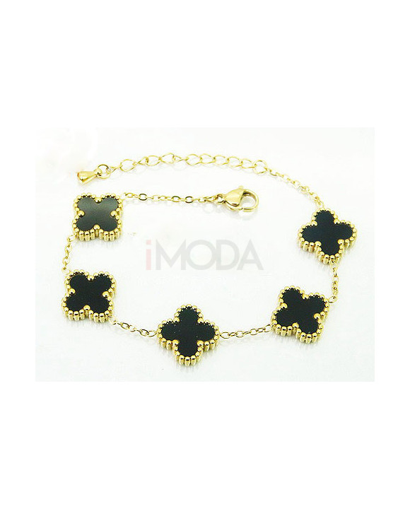 Dámsky oceľový náramok pozlátený Bianka-281886-20