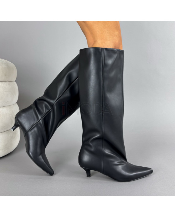 Čierne vysoké čižmy-323628-20