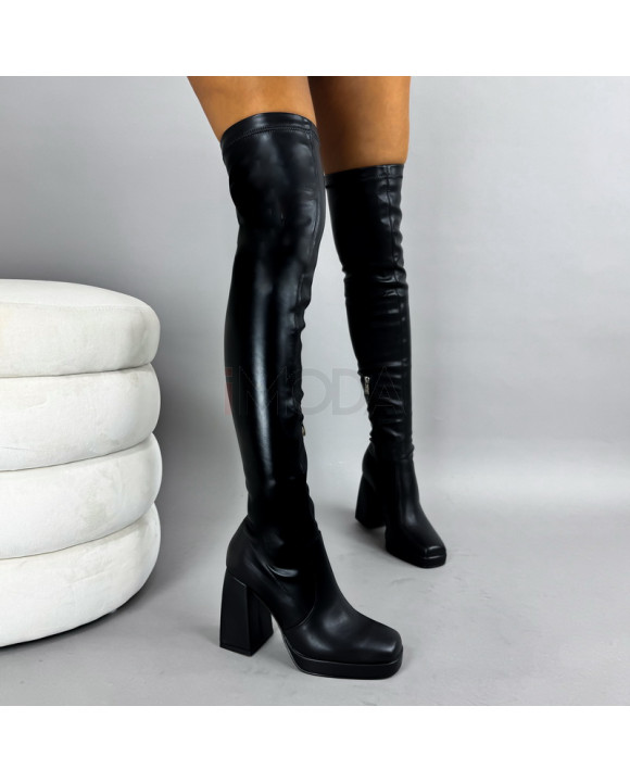 Čierne vysoké čižmy-322069-20