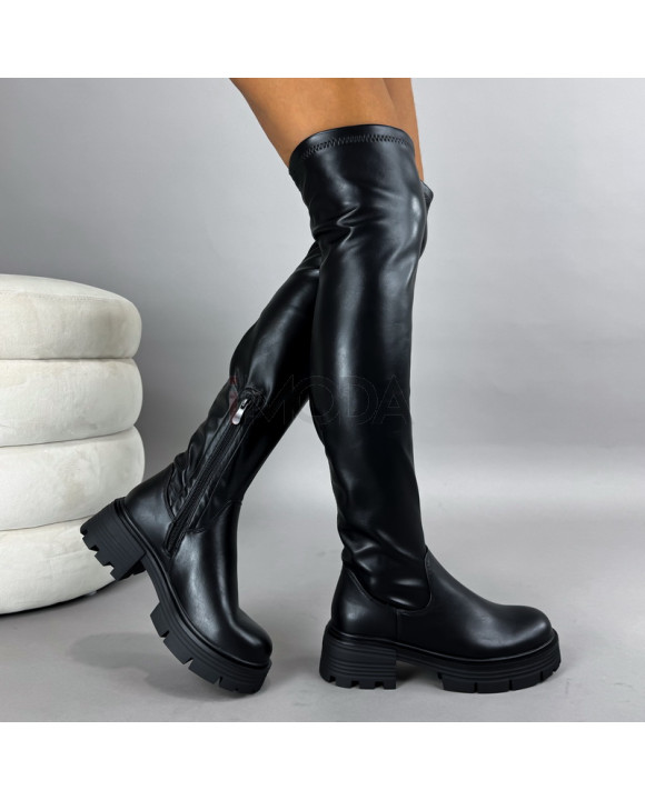 Čierne vysoké čižmy-322129-20