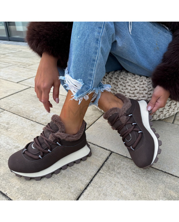 Hnedé zateplené tenisky-322622-20