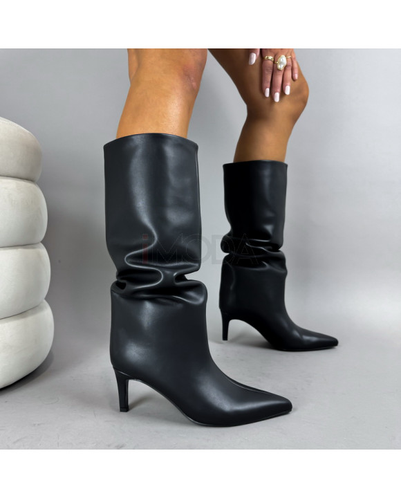 Čierne vysoké čižmy-322433-20