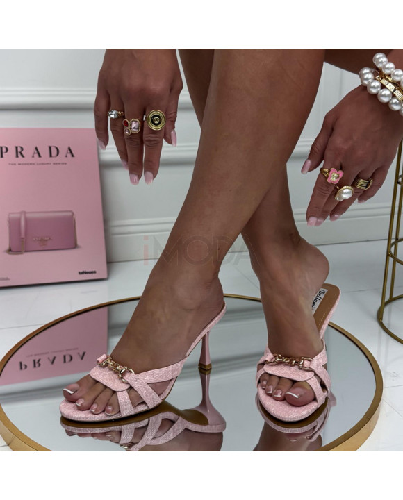 Ružové šľapky na opätku-327343-20