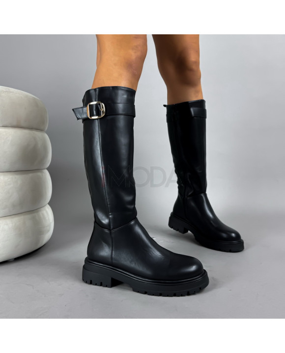 Čierne vysoké čižmy-323097-20