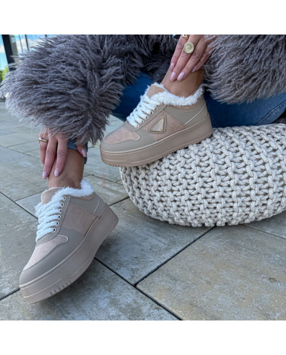 Hnedé zateplené tenisky-323032-20