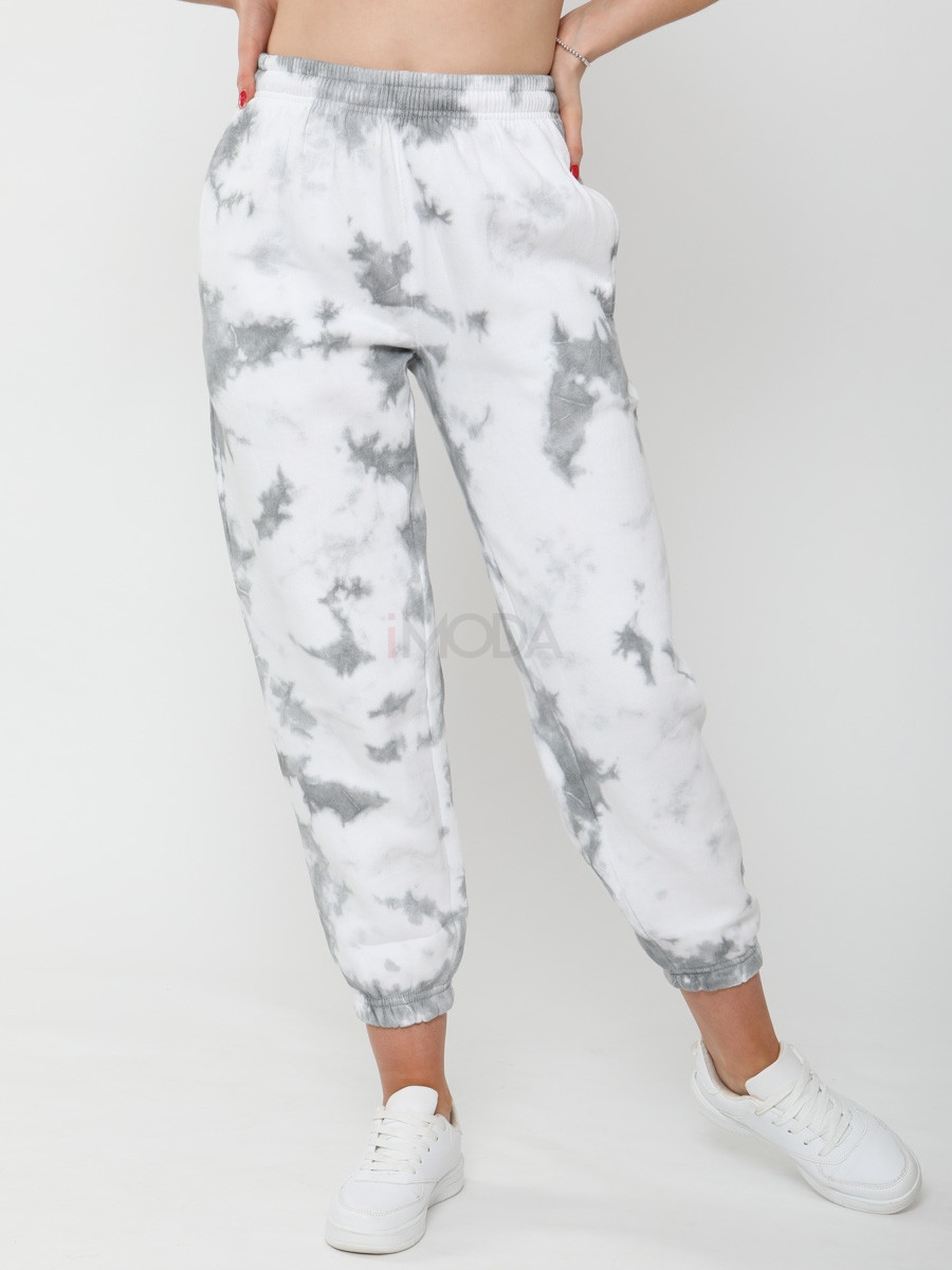 Bielo-sivé zateplené tepláky-239513-33