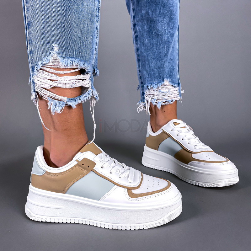 Biele štýlové tenisky na platforme-260565-311