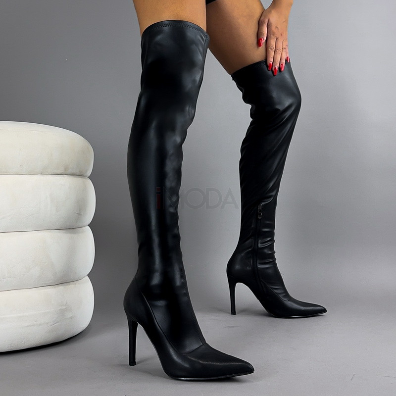 Čierne vysoké čižmy-322273-37