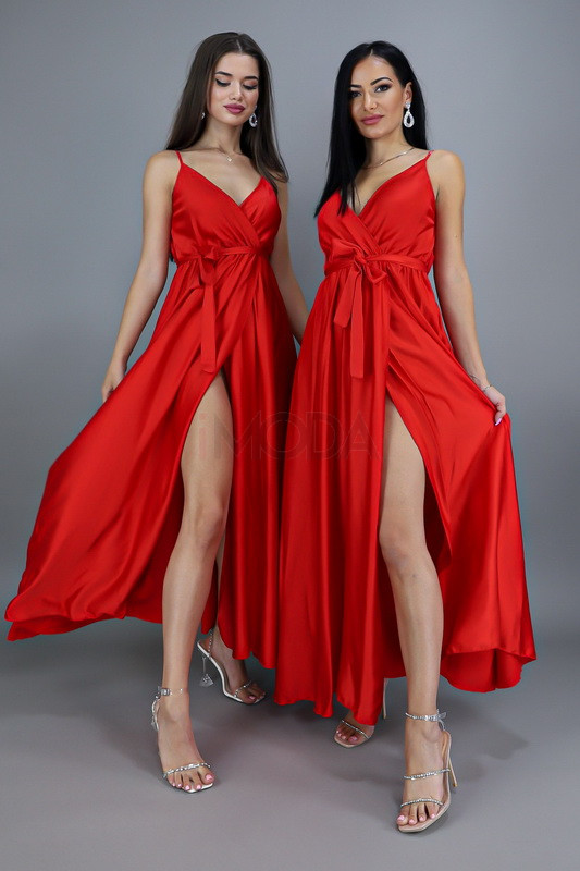 Červené dlhé saténové šaty-264697-35