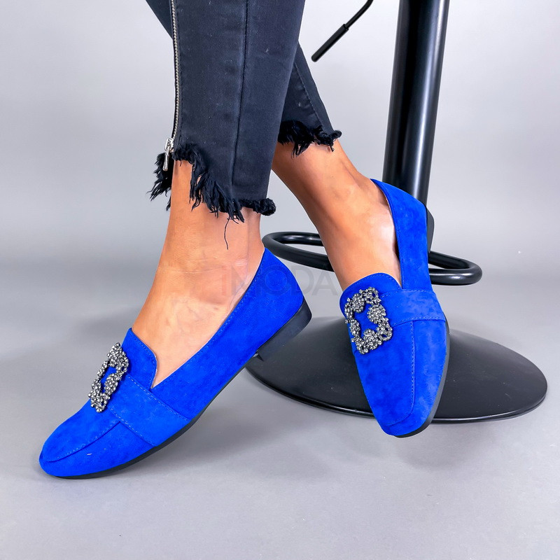 Modré semišové mokasíny-270686-32