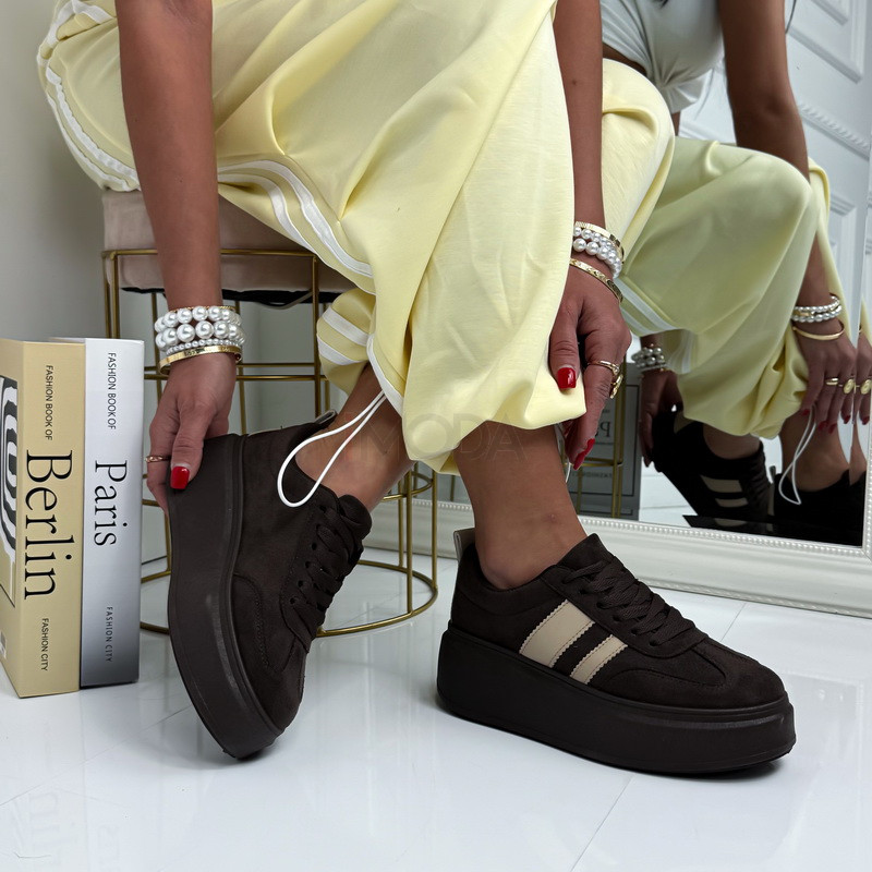 Tmavohnedé tenisky-326830-31