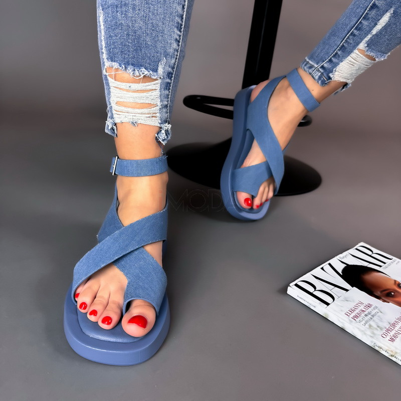 Modré rifľové sandále-288237-39