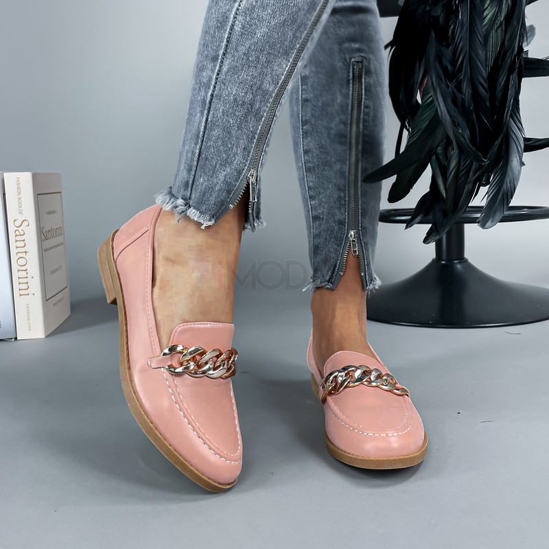 Ružové mokasíny s ozdobou-231574-316