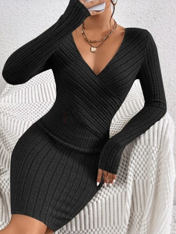 Krátke vrúbkované šaty-296115-31