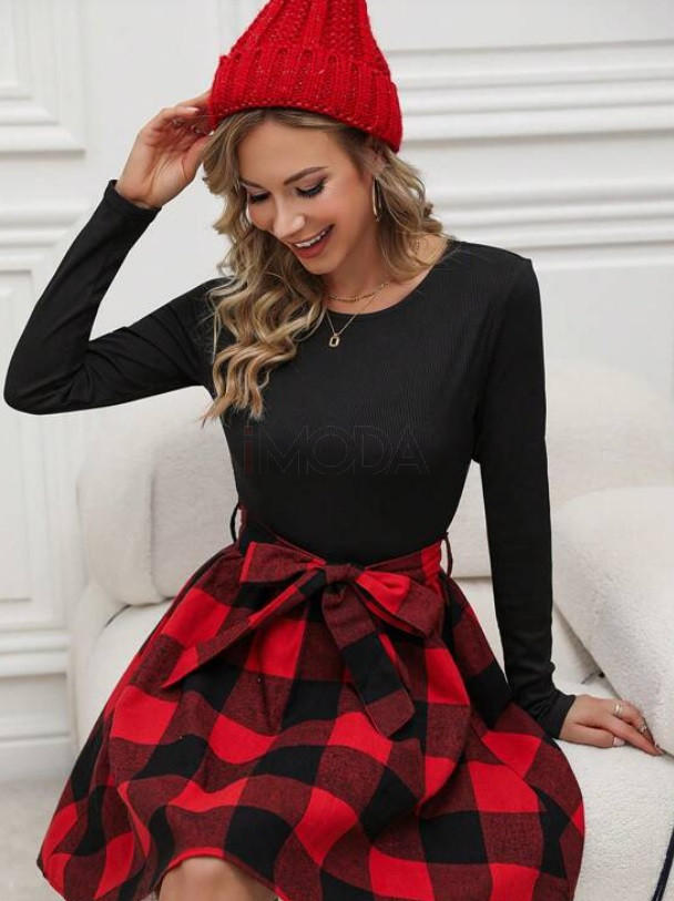 Červeno-čierne šaty-296296-32