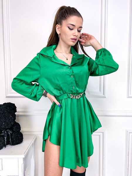 Zelené šaty s opaskom-259695-35