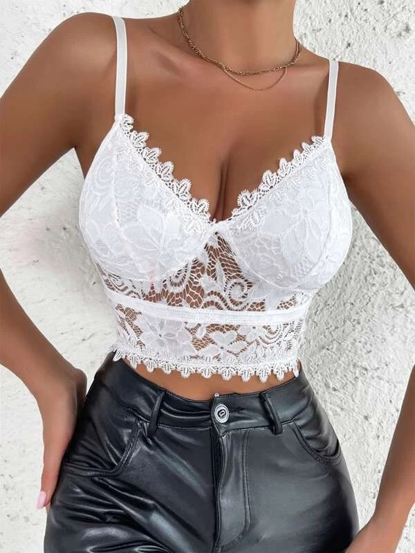 Biely čipkovaný top-284599-34