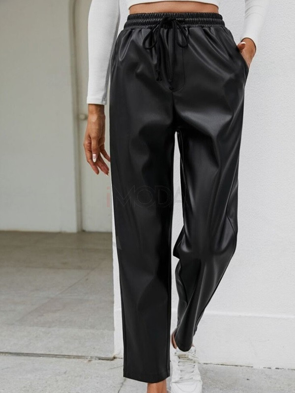 Čierne koženkové nohavice-299713-31