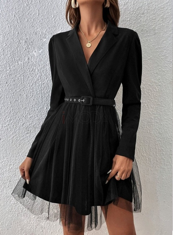 Čierne šaty s tylovou sukňou-299584-32