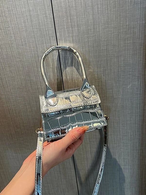 Strieborná mini kabelka-285430-33