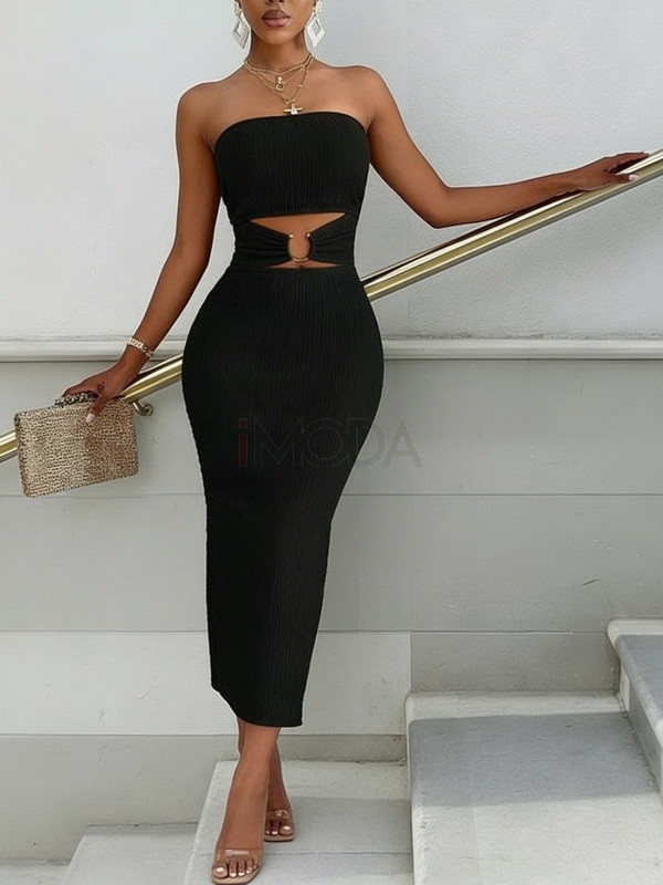 Čierne riasené šaty-325995-31