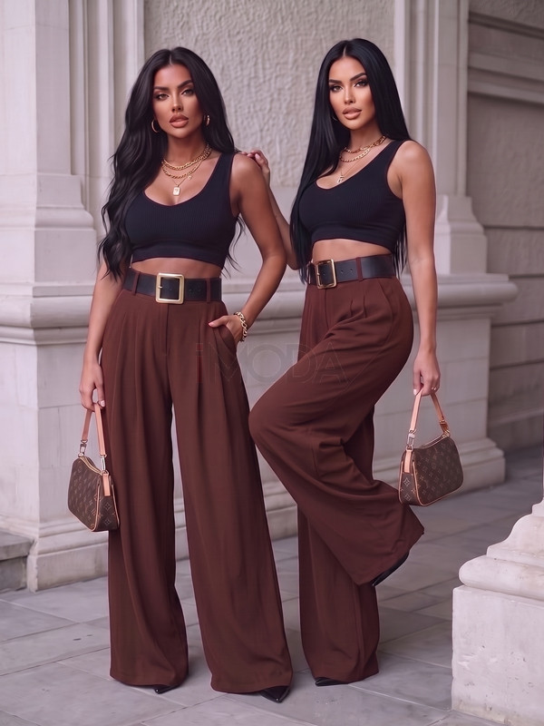 CHOCCO široké nohavice s opaskom-329828-34
