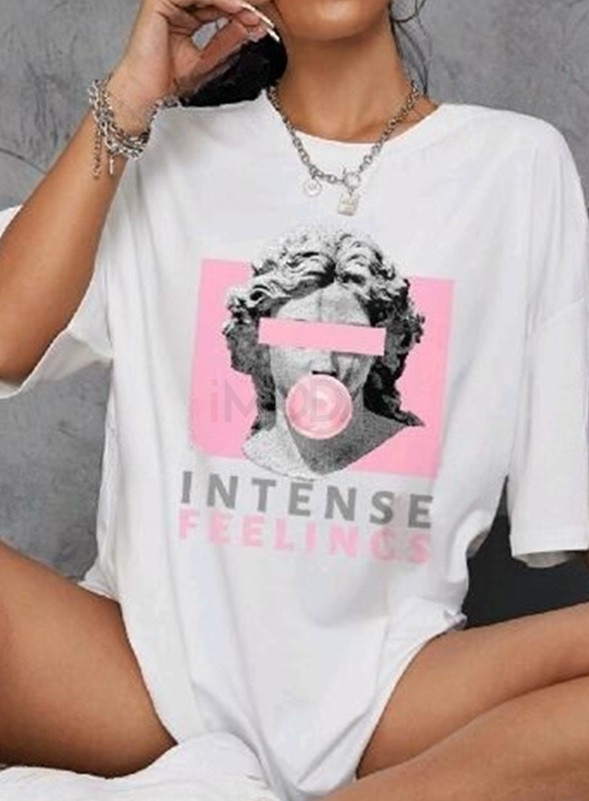 Biele oversize tričko-310007-33