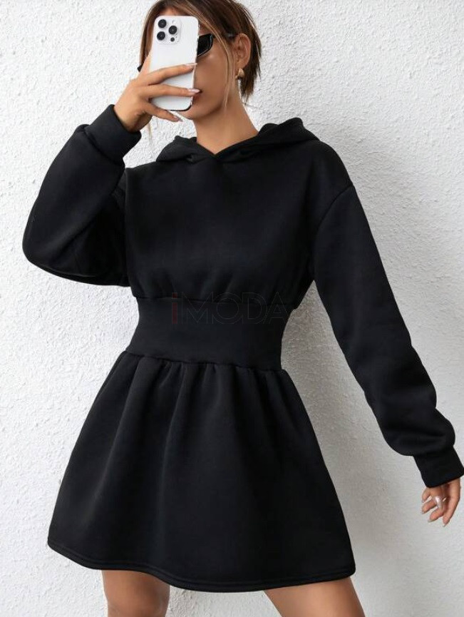 Teplákové čierne šaty-294004-31