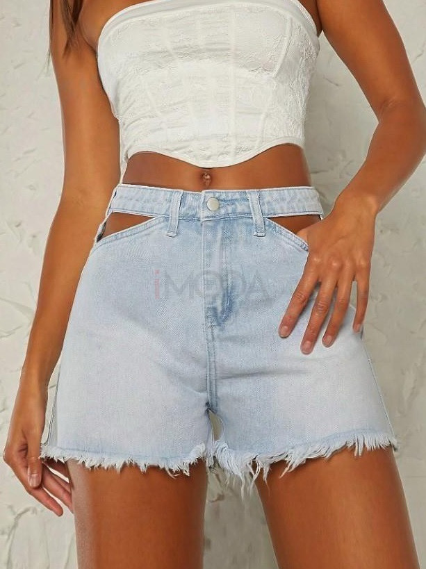 Modré denimové kraťasy-300264-33