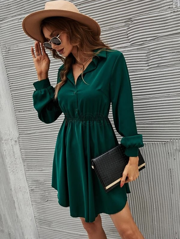 Zelené košeľové šaty-277694-31