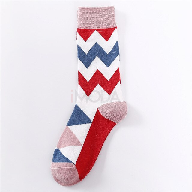 Pánske vzorované ponožky Britský štýl-223258-32