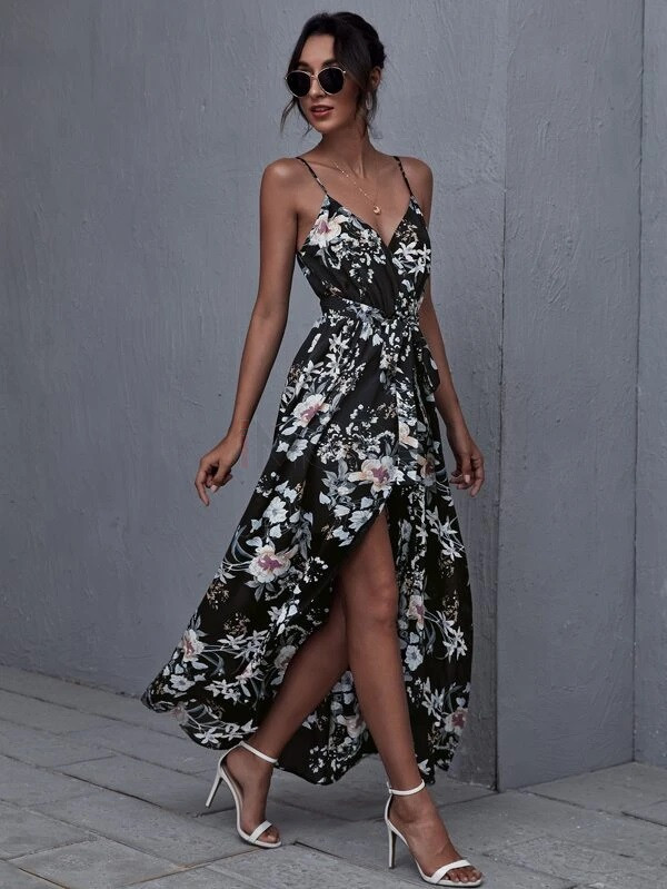 Čierne kvetované šaty-286031-323