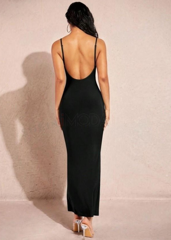 Čierne dlhé šaty-302015-31