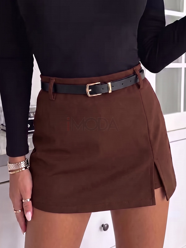 CHOCO kraťasová sukňa s opaskom-329864-35
