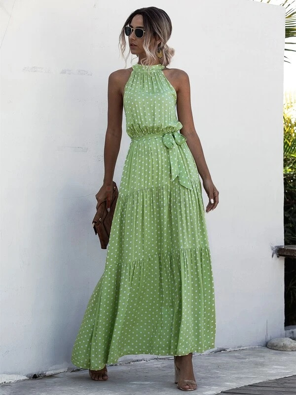 Zelené bodkované šaty-286742-312