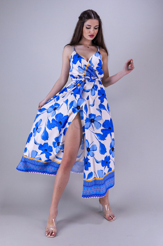 Modré dlhé kvetované šaty-265785-31