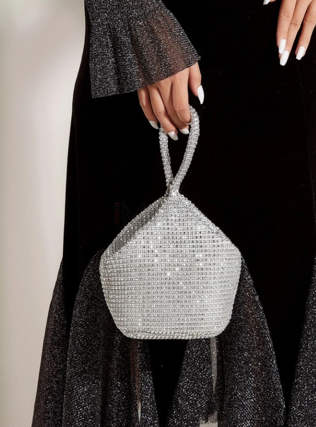 Strieborná spoločenská kabelka-306140-39