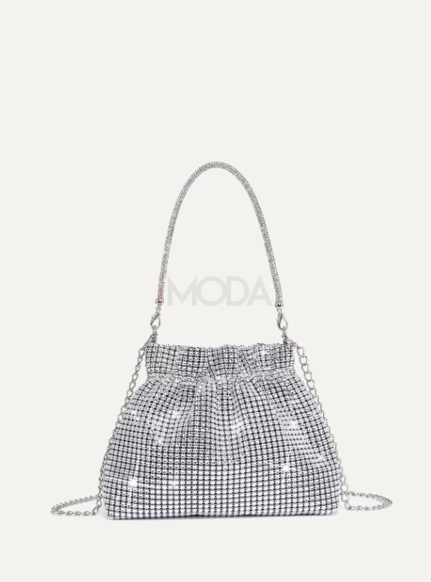 Strieborná spoločenská kabelka-306130-34